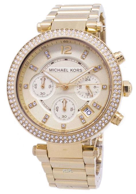 relogio michael kors quartz|michael kors parker chronograph.